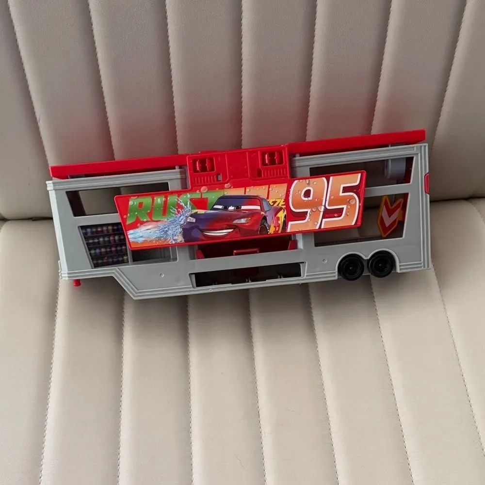 Light McQueen Trailer Red and Gray Kids Toy Truck trailer